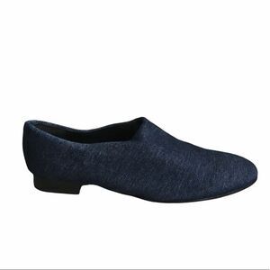 OPENING CEREMONY Charly Denim Flat Slip-on Loafer Shoes Blue 41